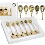 Gustav Klimt MIX  Koogilusikate komplekt 6tk. 24Ko kuld
