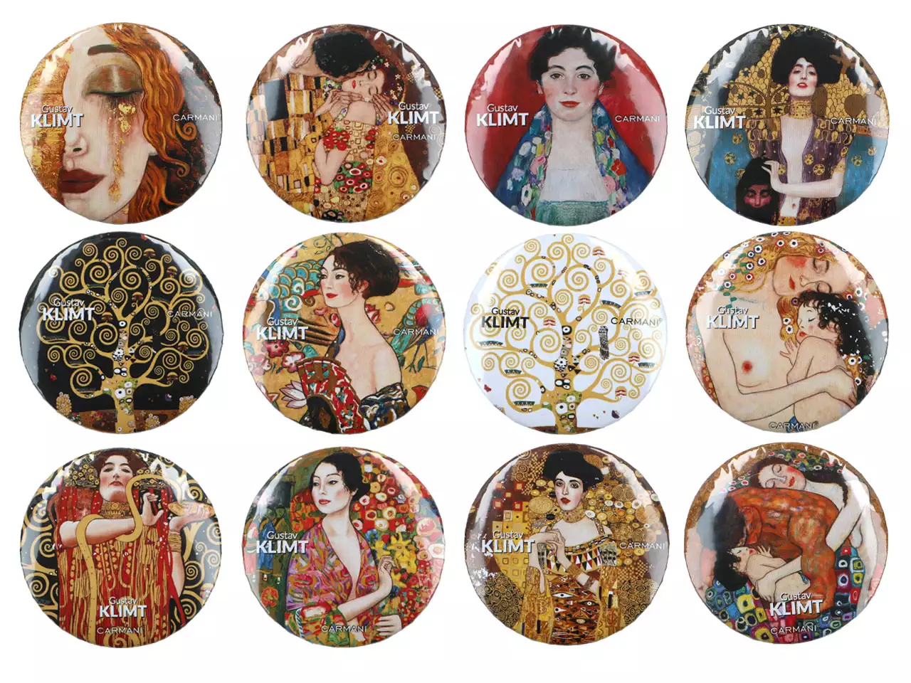 Rinnamärk Gustav Klimt mix 12tk.