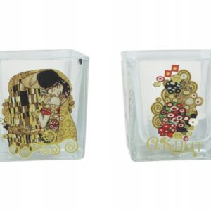 Küünlaalus klaasist Suudlus kinkekarbis