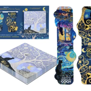 Magnetiline märkmik kahe magnetjärjehoidjaga Van Gogh Inspiratsioon