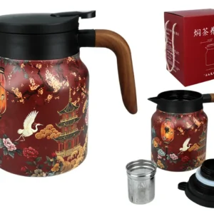Gandzhou termoskann 1000ml roostevaba sõelaga kinkekarbis